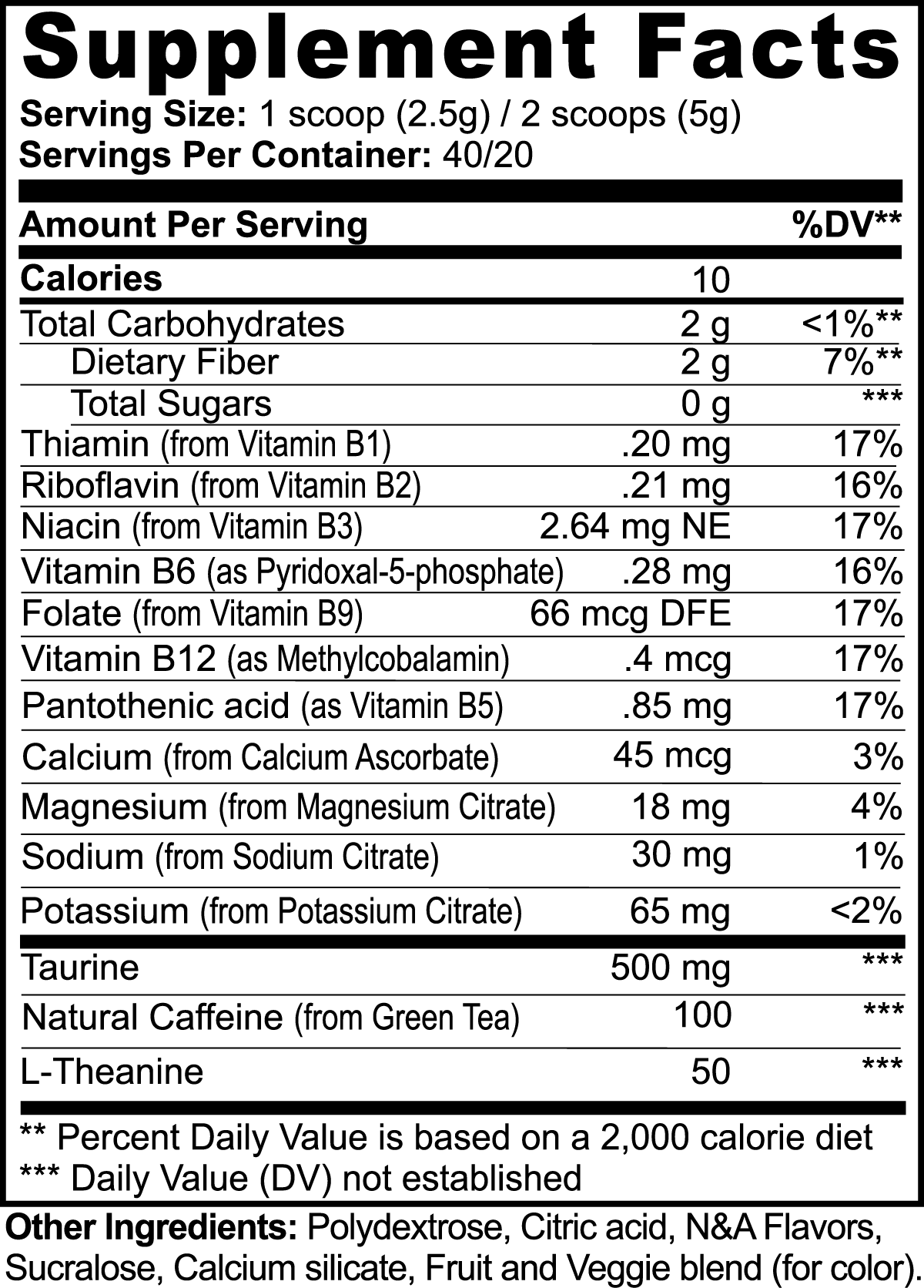 Essential Edge Low Stim Pre-Workout (Fruit Punch)