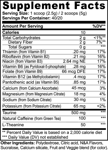 Essential Edge Low Stim Pre-Workout (Fruit Punch)