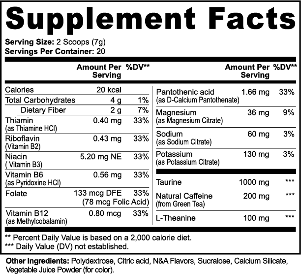 Essential Edge Low Stim Pre-Workout (Fruit Punch)