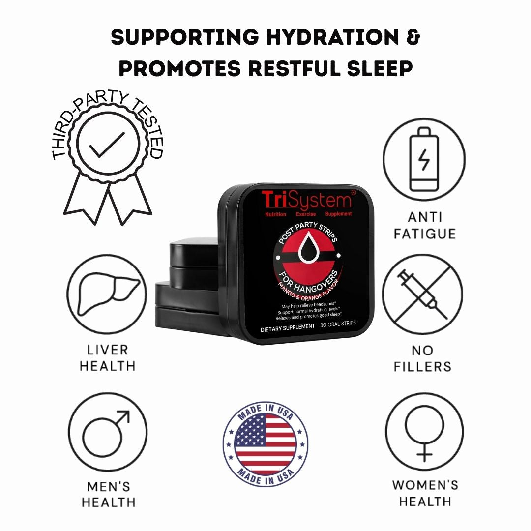 Post Party Strips for Hangovers